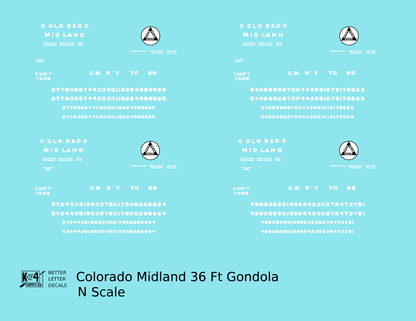 Colorado Midland 36 Ft Gondola White