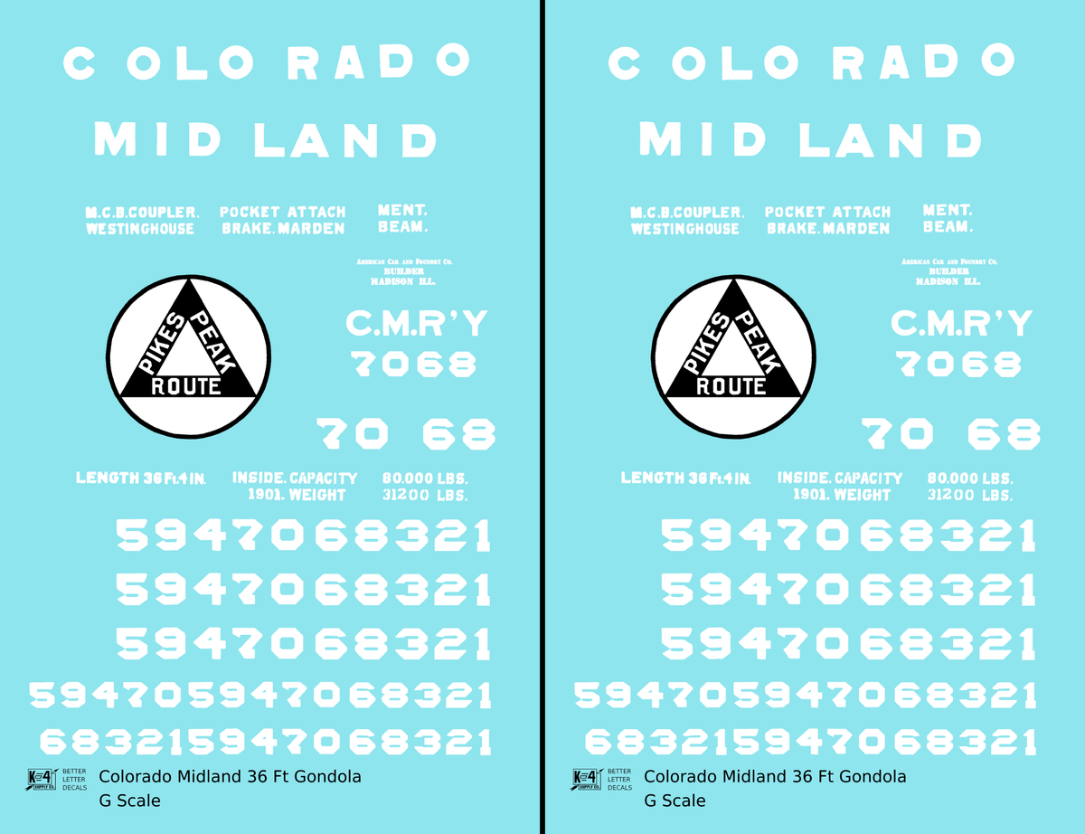 Colorado Midland 36 Ft Gondola White