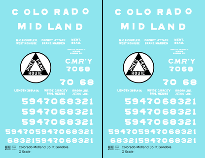 Colorado Midland 36 Ft Gondola White