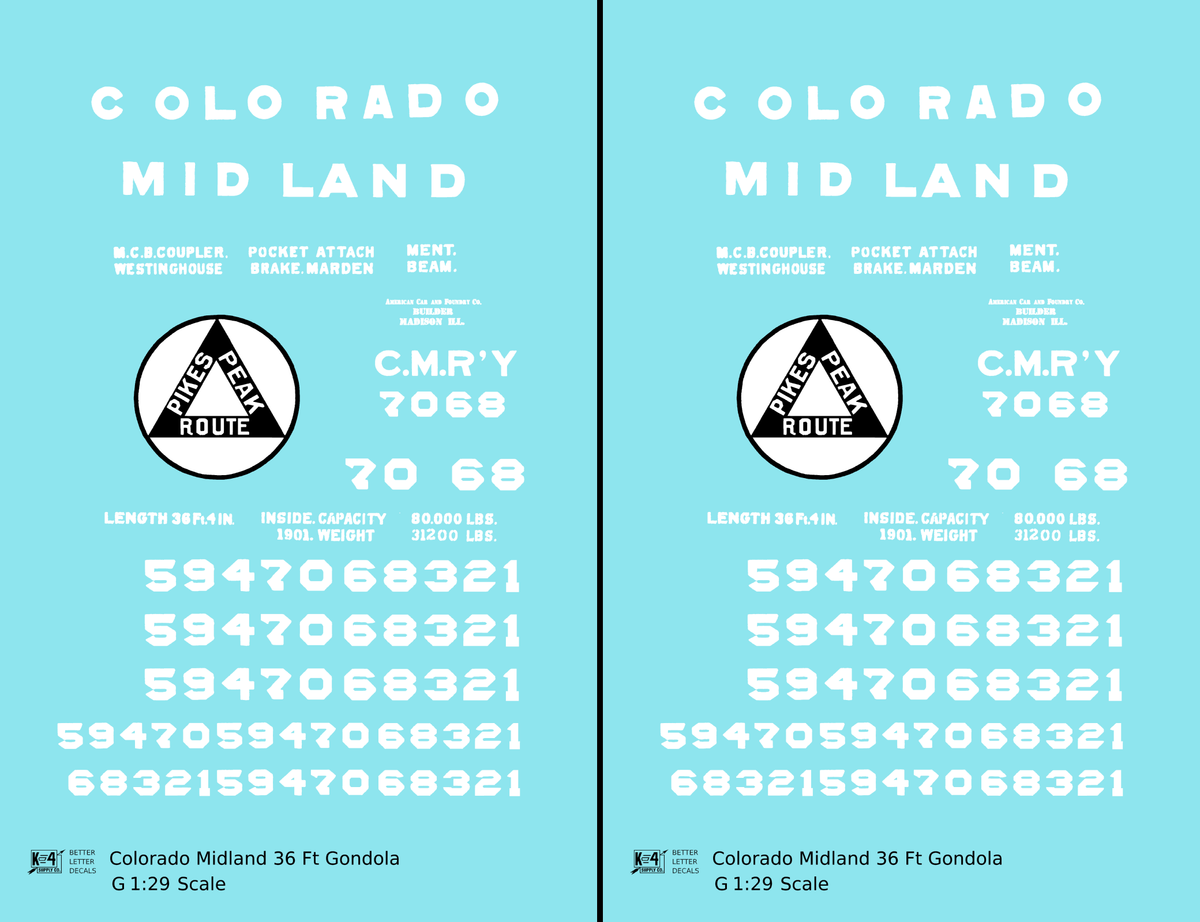 Colorado Midland 36 Ft Gondola White