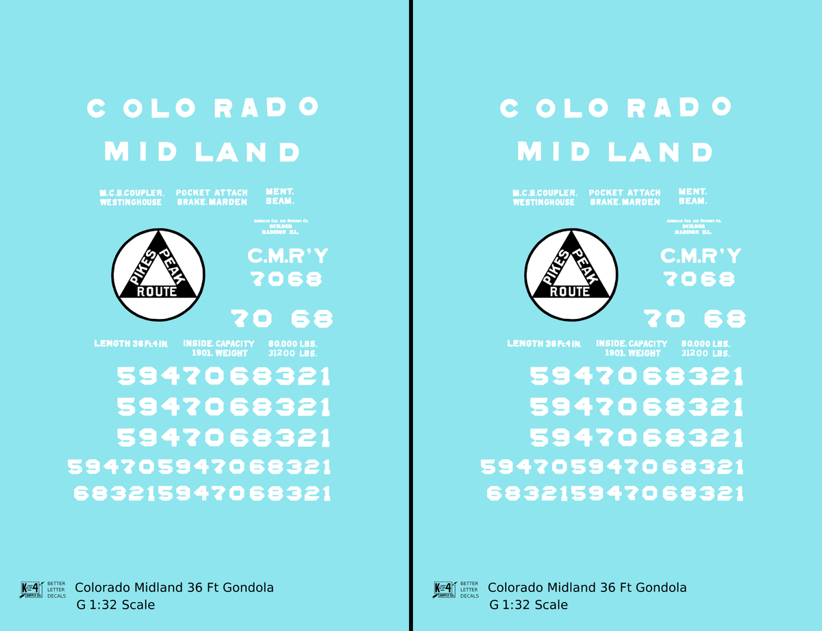 Colorado Midland 36 Ft Gondola White