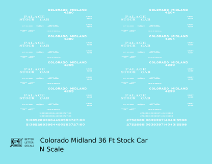 Colorado Midland Palace Stock Car White
