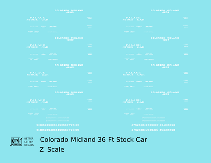 Colorado Midland Palace Stock Car White