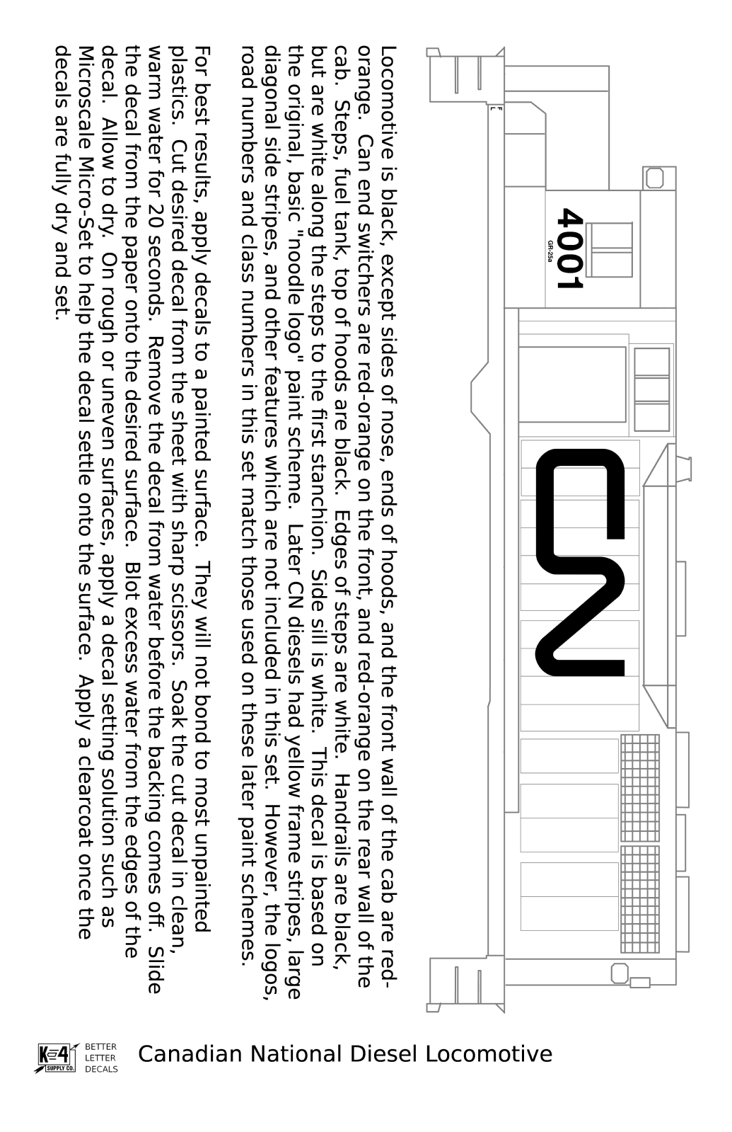 Canadian National Diesel Locomotive White First Noodle Scheme