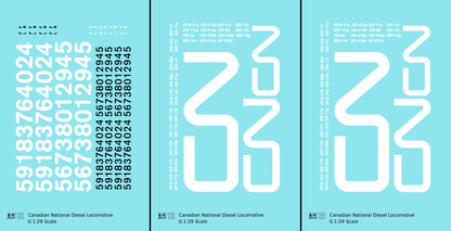 Canadian National Diesel Locomotive White First Noodle Scheme