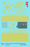 CNJ Jersey Central Lines Cab Diesel Yellow