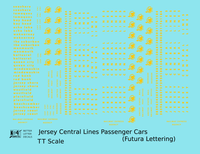 Central Of New Jersey Passenger Car Dulux Gold Futura Lettering