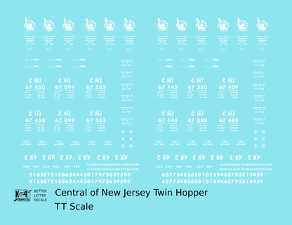 Central Of New Jersey Twin Hopper White Futura Font