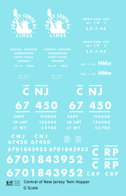 Central Of New Jersey Twin Hopper White Futura Font