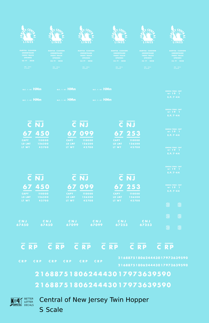 Central Of New Jersey Twin Hopper White Futura Font