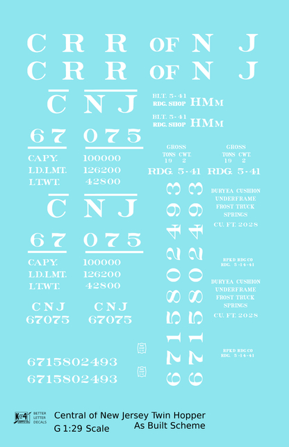 Central Of New Jersey Twin Hopper White Roman Font