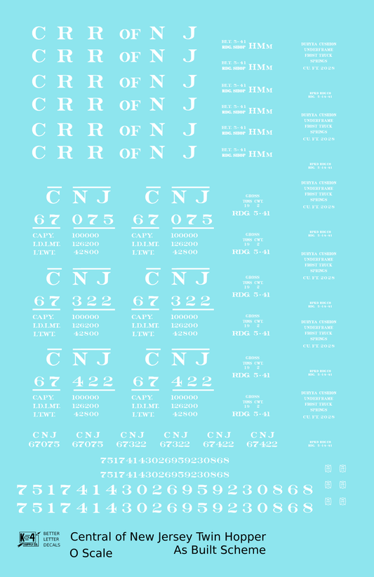 Central Of New Jersey Twin Hopper White Roman Font
