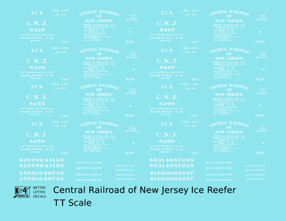 Central Of New Jersey Wood Ice Reefer White Early Scheme