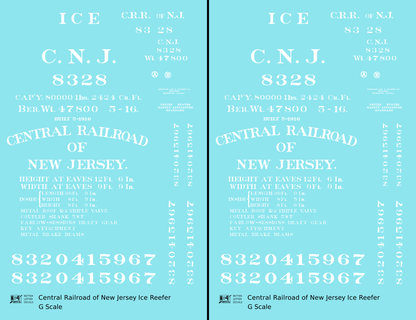 Central Of New Jersey Wood Ice Reefer White Early Scheme
