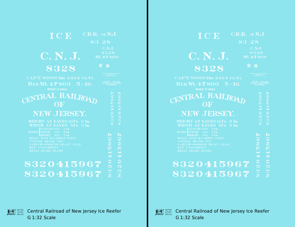Central Of New Jersey Wood Ice Reefer White Early Scheme