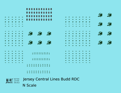 Central Of New Jersey Budd RDC Rail Diesel Car Black