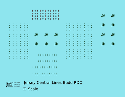 Central Of New Jersey Budd RDC Rail Diesel Car Black