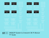 CNO&TP Queen & Crescent Route 36 Ft Boxcar White