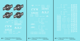 Chicago and North Western 40 Ft Boxcar White and Black Railway/System Herald - Decal - Choose Scale