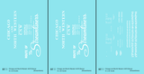 Chicago and North Western 40 Ft Boxcar White Route Of the Streamliners - Decal - Choose Scale