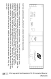 Chicago and North Western 50 Ft Insulated Boxcar Black and White As Built - Decal