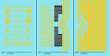 Chesapeake and Ohio ALCO Diesel Locomotive Yellow Roman Lettering - Decal - Choose Scale