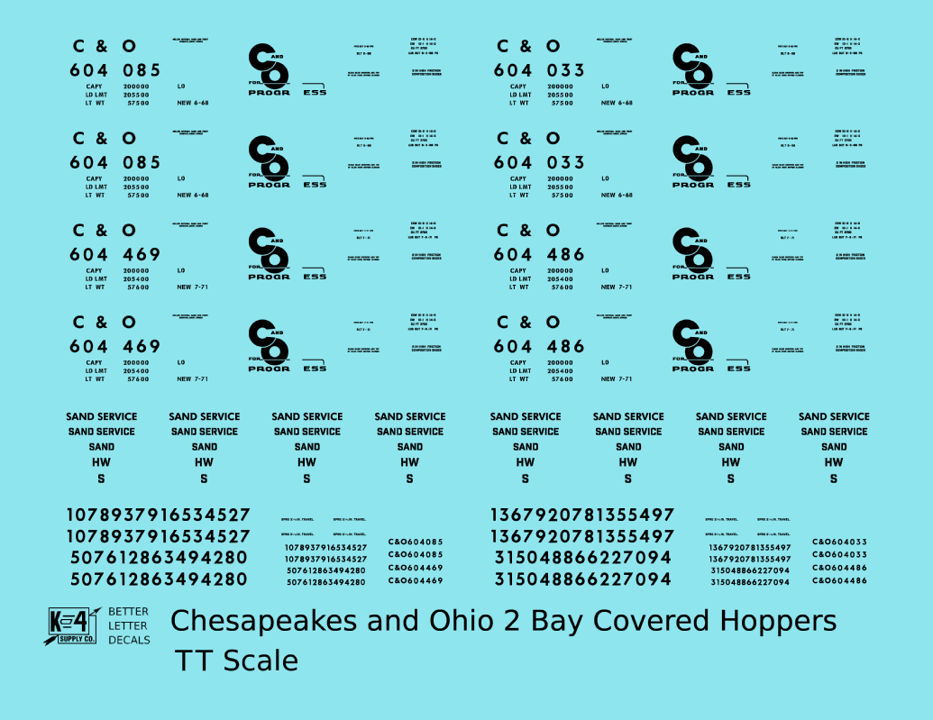 Chesapeake and Ohio Covered Hopper Black