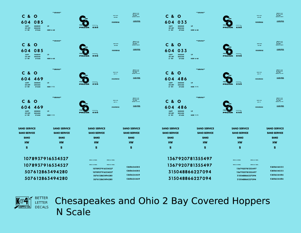 Chesapeake and Ohio Covered Hopper Black