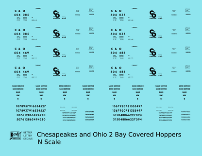 Chesapeake and Ohio Covered Hopper Black