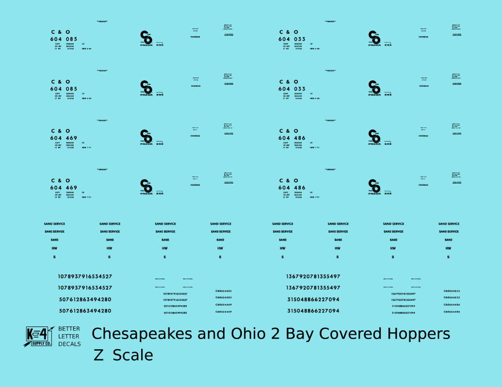 Chesapeake and Ohio Covered Hopper Black