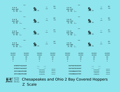 Chesapeake and Ohio Covered Hopper Black