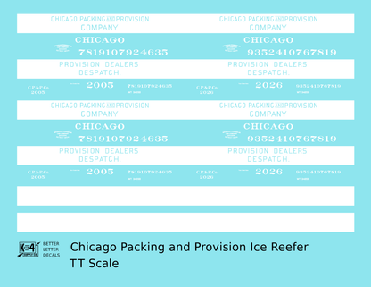 Chicago Packing and Provision Wood Ice Reefer White