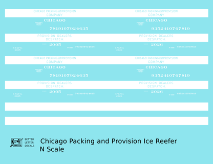 Chicago Packing and Provision Wood Ice Reefer White