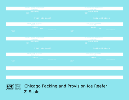 Chicago Packing and Provision Wood Ice Reefer White