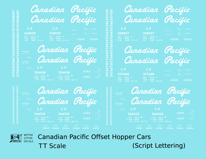 Canadian Pacific Offset Hopper White Script