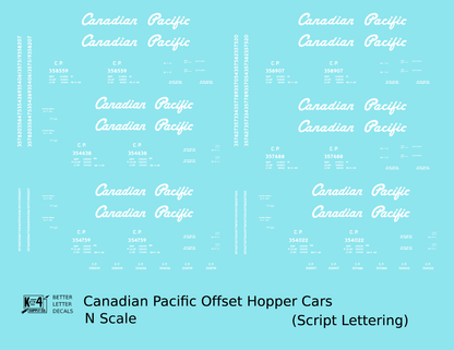 Canadian Pacific Offset Hopper White Script