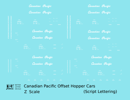 Canadian Pacific Offset Hopper White Script