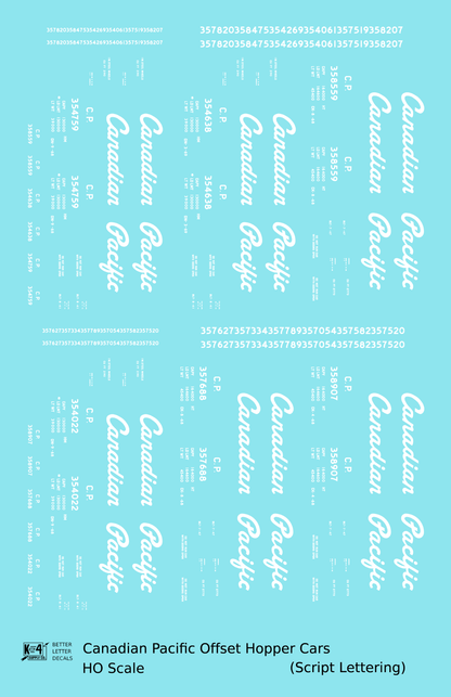 Canadian Pacific Offset Hopper White Script