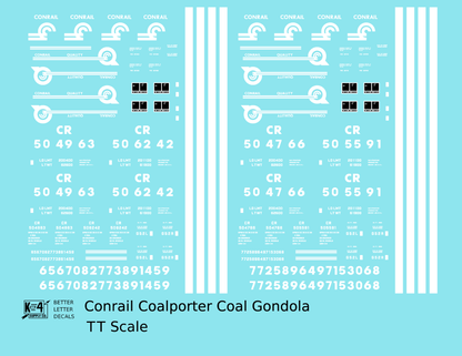 Conrail Coalporter Coal Gondola White