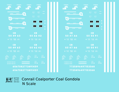 Conrail Coalporter Coal Gondola White