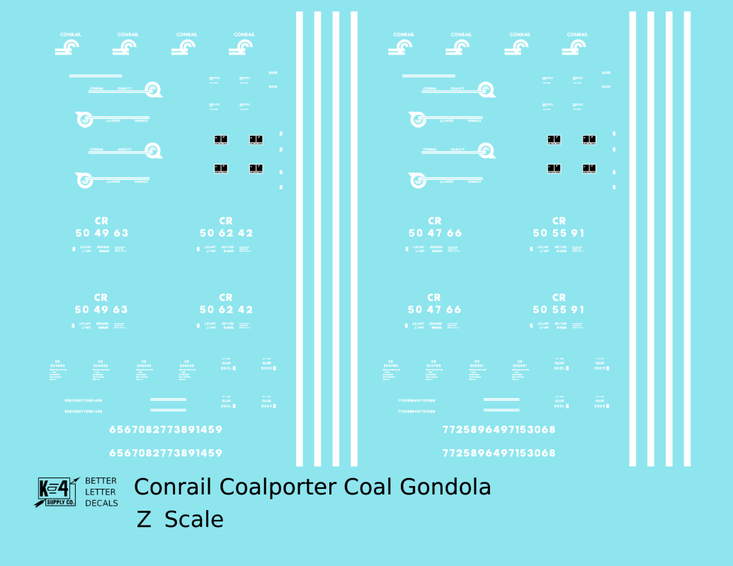 Conrail Coalporter Coal Gondola White