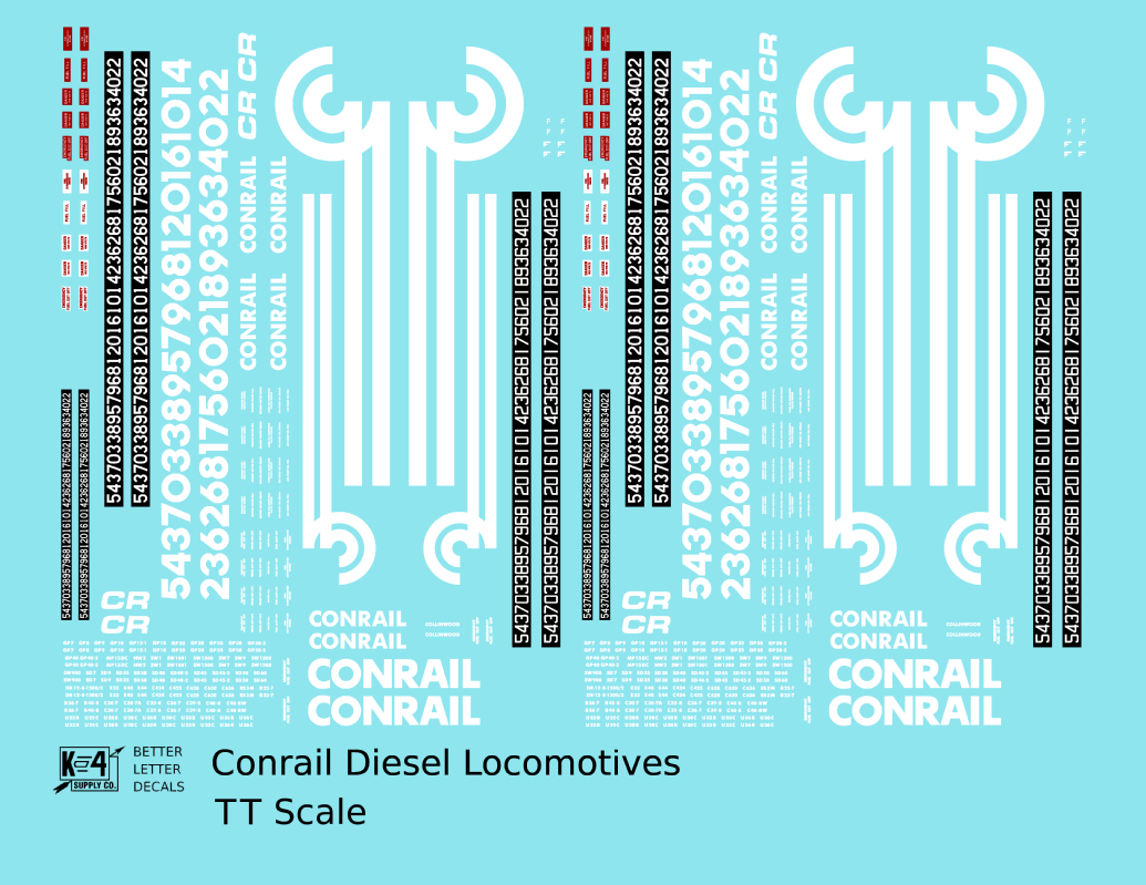 Conrail Diesel Locomotive White