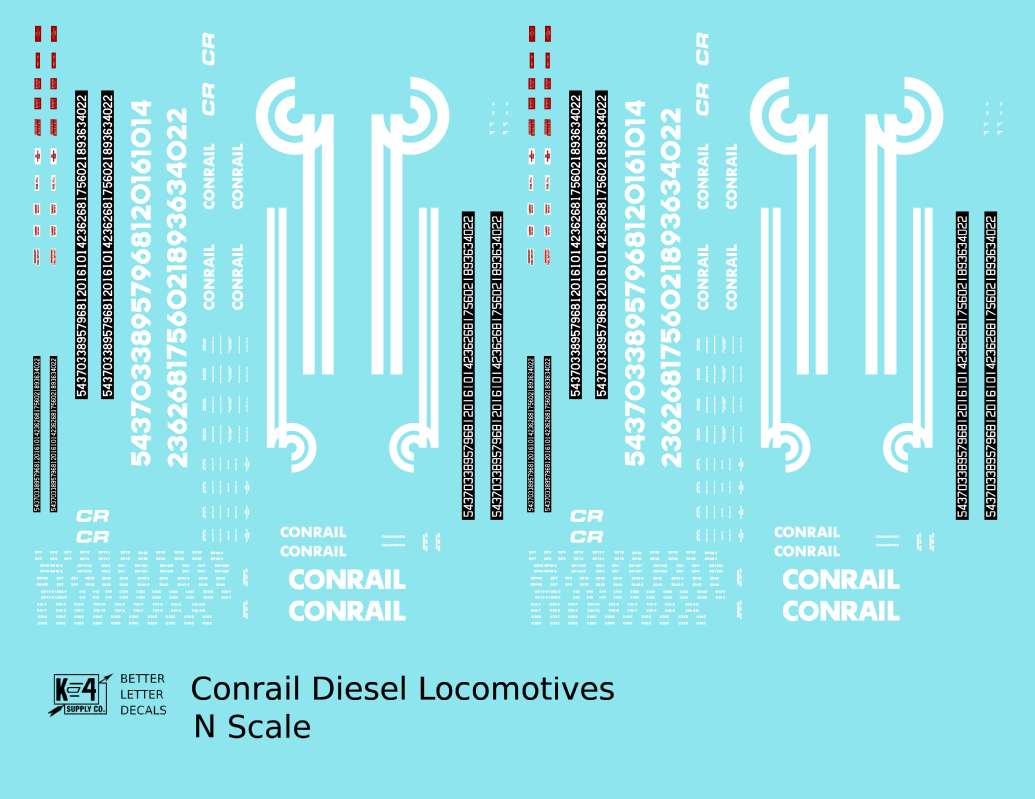 Conrail Diesel Locomotive White