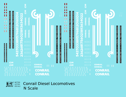 Conrail Diesel Locomotive White