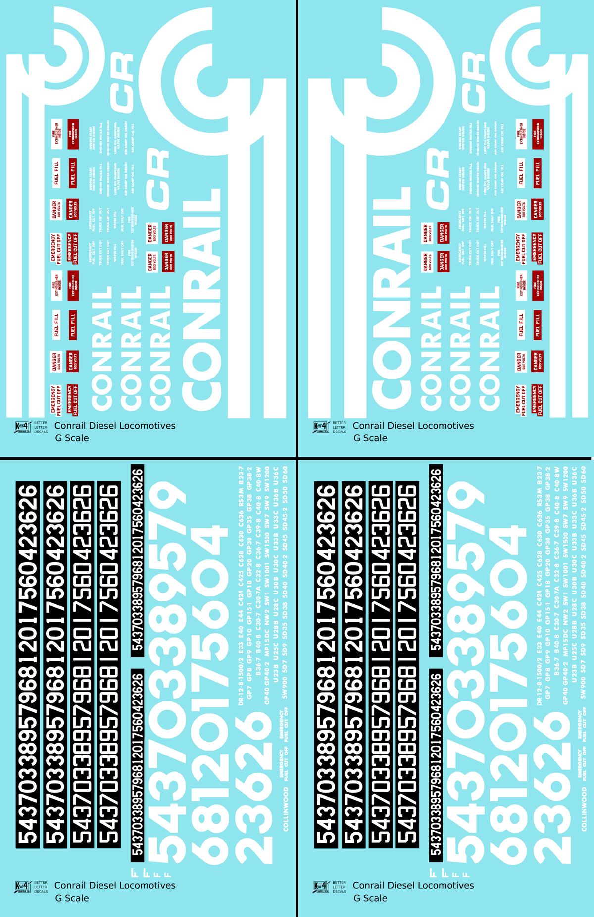 Conrail Diesel Locomotive White