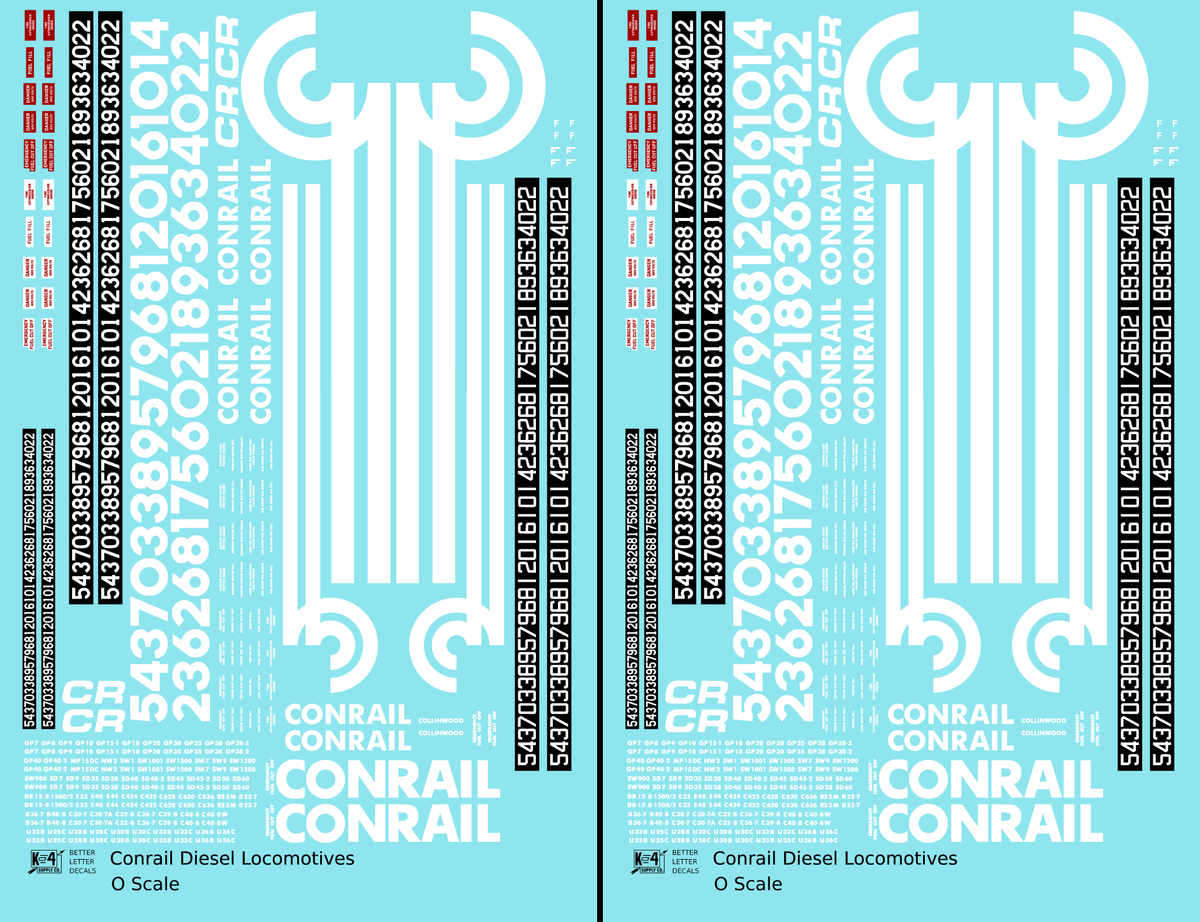 Conrail Diesel Locomotive White
