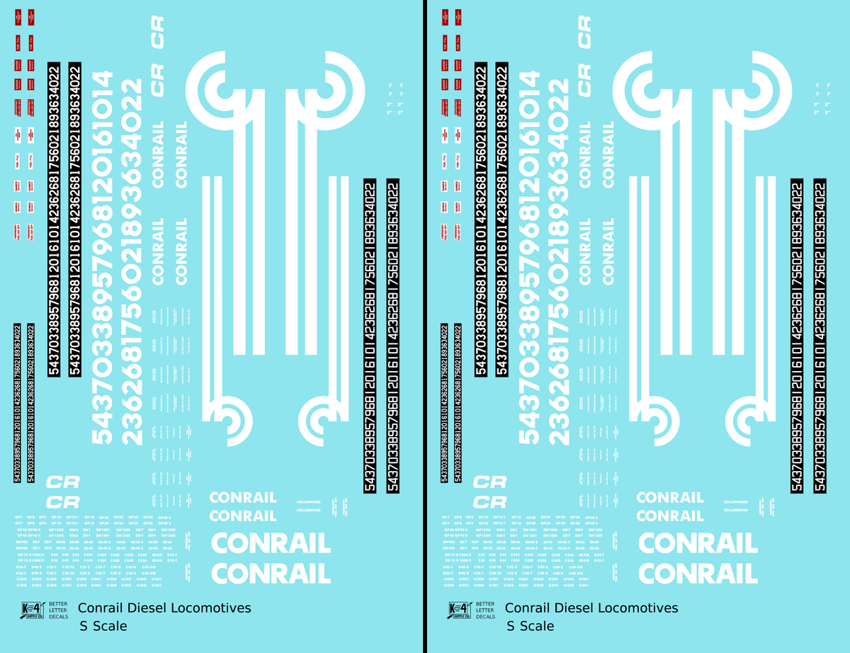 Conrail Diesel Locomotive White