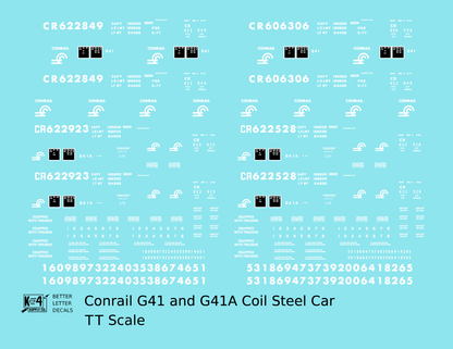 Conrail G41/G41A Coil Steel Car White