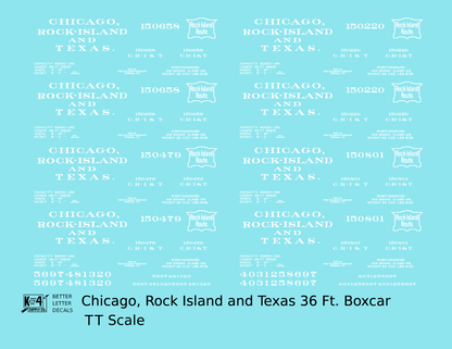 Chicago, Rock Island and Texas 36 Ft Boxcar White