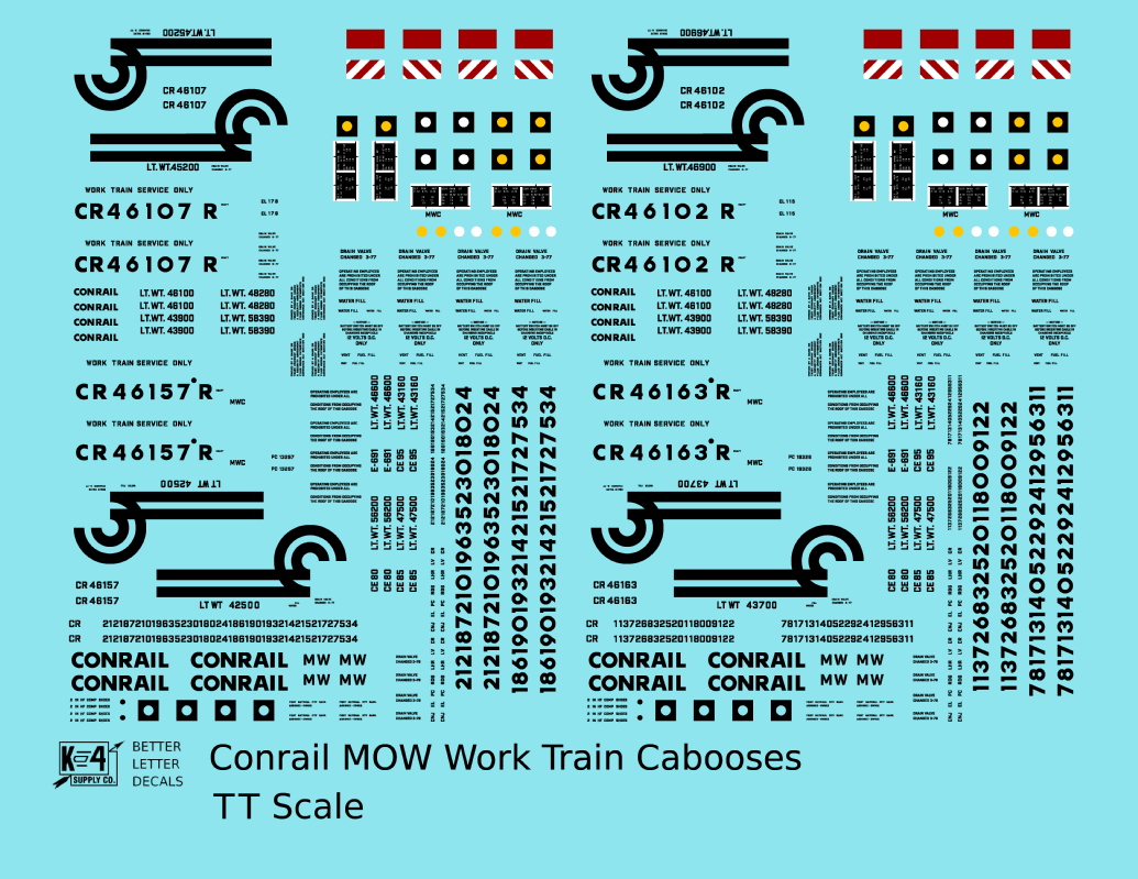Conrail MOW Work Train Caboose Black